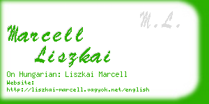 marcell liszkai business card